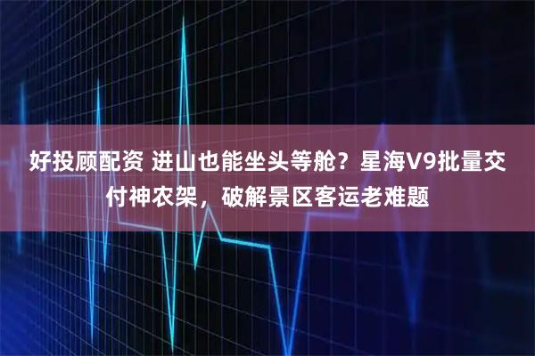 好投顾配资 进山也能坐头等舱？星海V9批量交付神农架，破解景区客运老难题